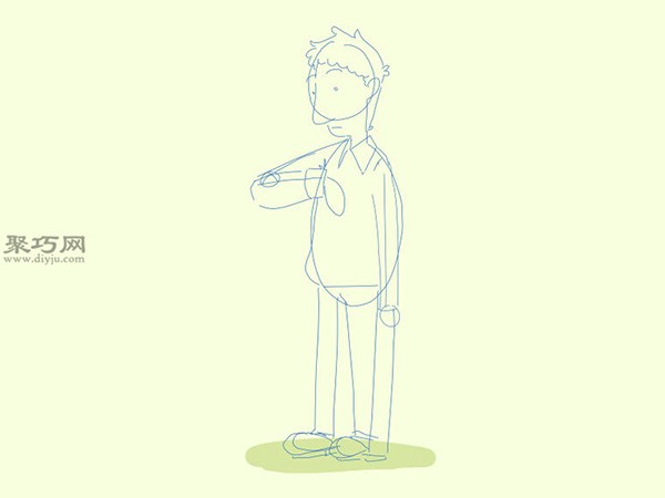 Steps to draw a cartoon man. Learn how to draw cartoon characters together.