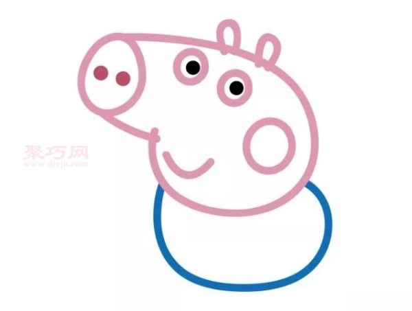 How to draw Peppa Pig and her family in a simple way?