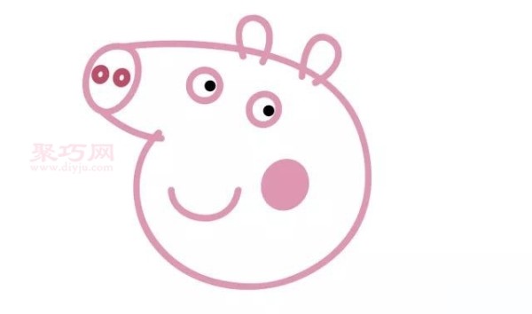 How to draw Peppa Pig and her family in a simple way?