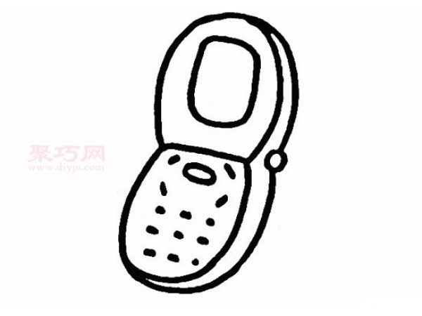 How to draw a mobile phone in the simplest way. Teach you step by step how to draw a mobile phone with simple strokes.