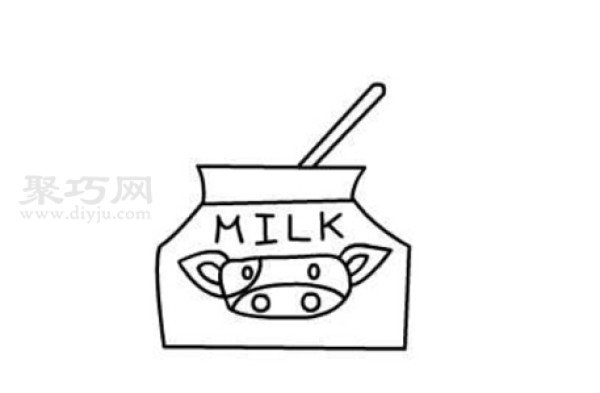 How to draw a milk box Simple drawing tutorial of a milk box