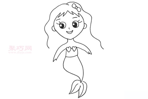 Illustration of how to draw a mermaid. Let’s learn how to draw a mermaid in simple strokes.