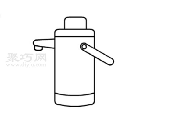 Step-by-step illustration of how to draw a thermos bottle. Learn how to draw a thermos bottle in simple strokes.