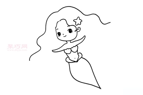 How to draw a mermaid. Let’s look at the simple steps of drawing a mermaid.