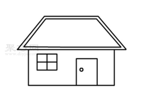 How to draw a house in 5 steps. Teach you how to draw a house step by step.