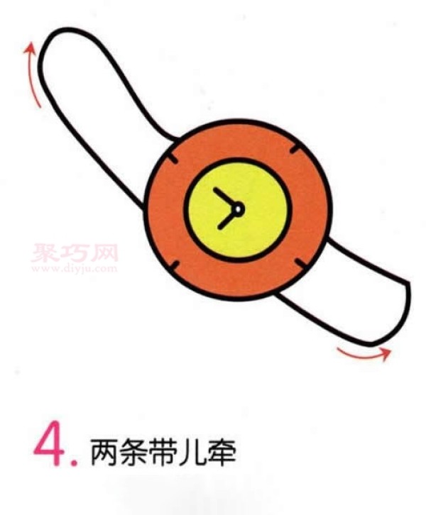 How to draw a watch Simple drawing method of a watch