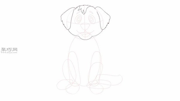 Tutorial on how to draw a sitting puppy. Let’s see how to draw a puppy.