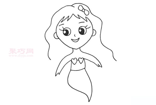 Illustration of how to draw a mermaid. Let’s learn how to draw a mermaid in simple strokes.