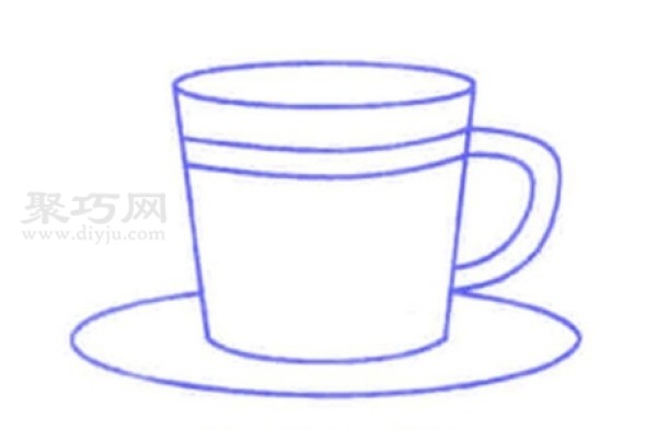 How to draw a coffee cup. Steps to draw a coffee cup.