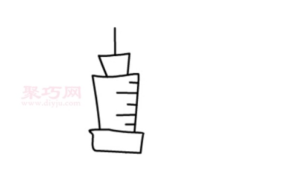 How to draw a syringe in the simplest way. Tutorial on how to draw a syringe.