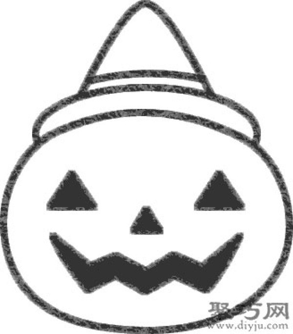 How to draw a Halloween pumpkin step by step. Teach you how to draw a simple Halloween pumpkin.