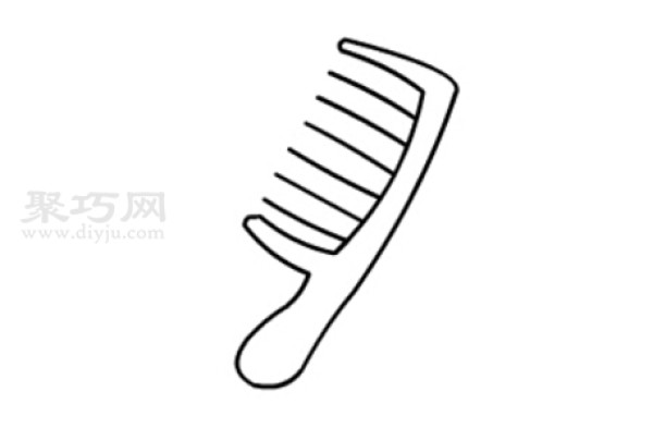 How to draw a comb the simplest way to draw a comb