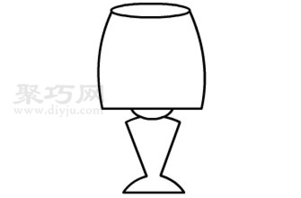 Teach you how to draw a simple table lamp step by step