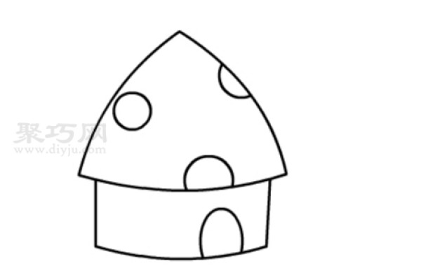 How to draw a mushroom house to look good. Teach you step by step how to draw a mushroom house in simple strokes.