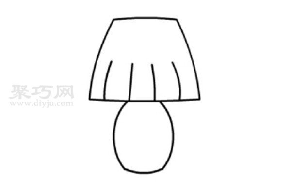 How to draw a table lamp for children. Let’s learn how to draw a table lamp in simple strokes.