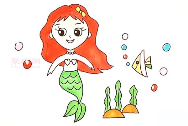 Illustration of how to draw a mermaid. Let’s learn how to draw a mermaid in simple strokes.