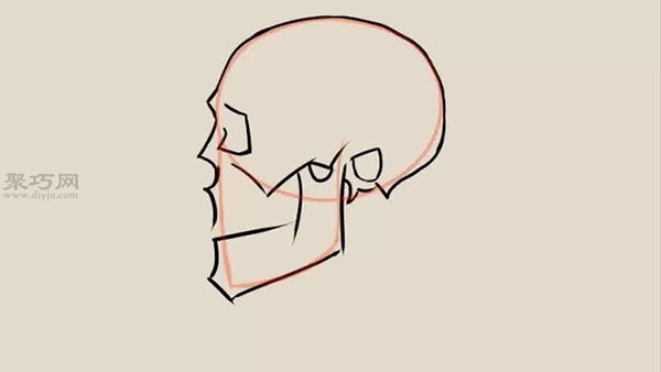 Steps of how to draw a skull sideways. Learn how to draw a skull together.