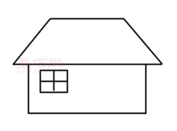 How to draw a house in 5 steps. Teach you how to draw a house step by step.