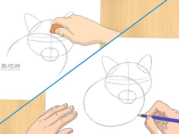 How to draw a good drawing. Steps to draw a pencil sketch of a cat.