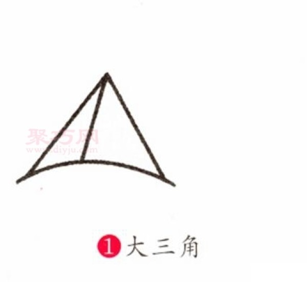 Illustration of the steps to draw a pyramid. Learn how to draw a pyramid in simple strokes.