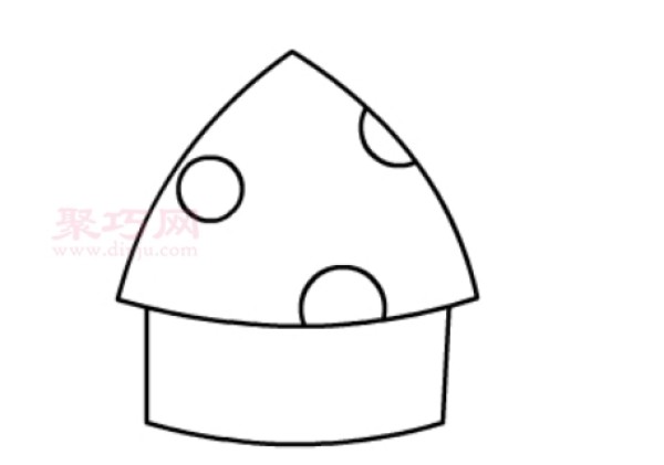 How to draw a mushroom house to look good. Teach you step by step how to draw a mushroom house in simple strokes.