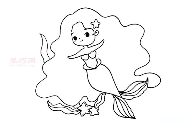 How to draw a mermaid. Let’s look at the simple steps of drawing a mermaid.