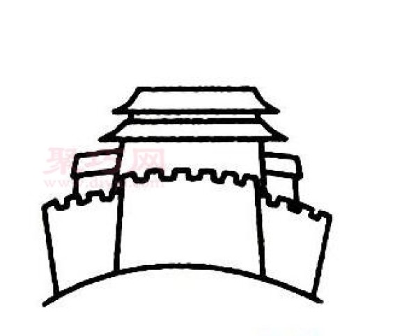 How to draw an ancient city gate in simple strokes. How to draw an ancient city gate in simple strokes.