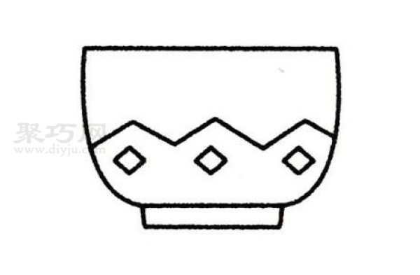 Simple drawing method for children to draw a bowl. Let’s learn how to draw a bowl together.