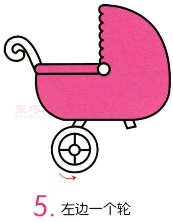 The way to draw a baby carriage is simple and beautiful. Lets learn how to draw a baby carriage with simple strokes