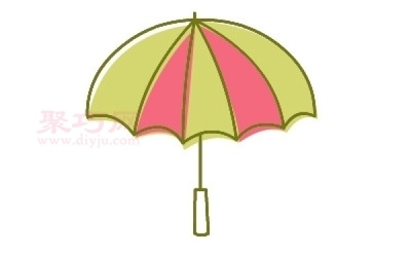 How to draw an umbrella is the easiest way to see how to draw an umbrella in simple strokes