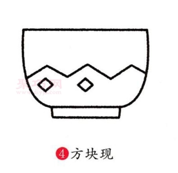 Simple drawing method for children to draw a bowl. Let’s learn how to draw a bowl together.