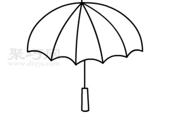 How to draw an umbrella is the easiest way to see how to draw an umbrella in simple strokes