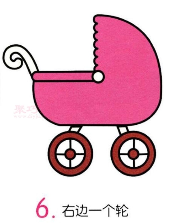 The drawing method of baby carriage is simple and beautiful. Let’s learn how to draw a baby carriage in simple strokes.