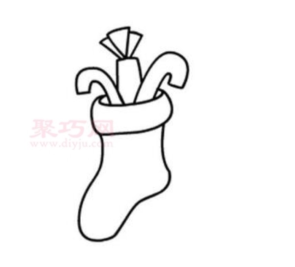 How to draw Christmas stockings the easiest way to draw Christmas stockings simple steps