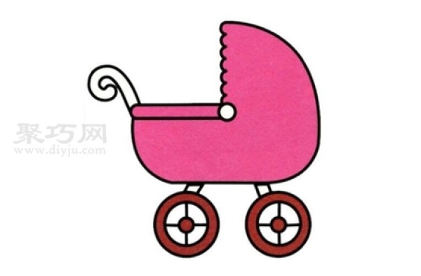 The drawing method of baby carriage is simple and beautiful. Let’s learn how to draw a baby carriage in simple strokes.