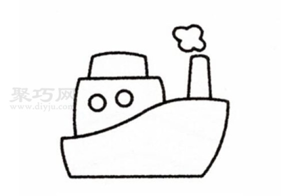 How to draw a ship for kids. Teach you step by step how to draw a ship in simple strokes.