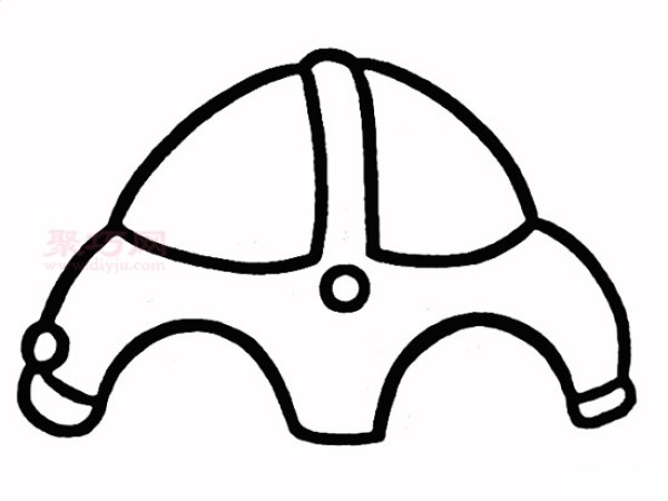 Four simple steps to draw a car