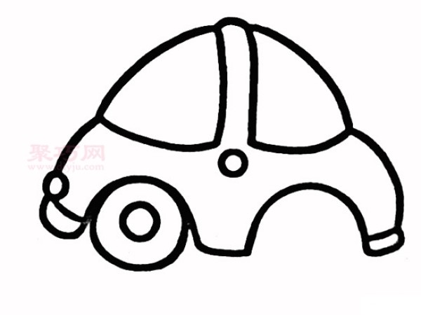 Four simple steps to draw a car