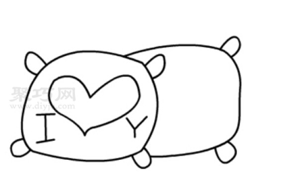 How to draw a pillow the easiest way to draw a pillow simple drawing tutorial