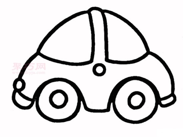 Four simple steps to draw a car