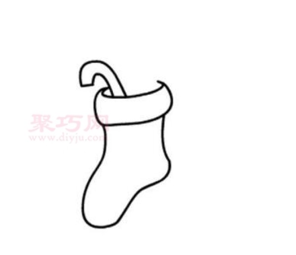 How to draw Christmas stockings the easiest way to draw Christmas stockings simple steps