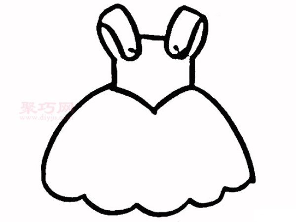 How to draw a dress for young children. Let’s look at how to draw a dress with simple strokes.