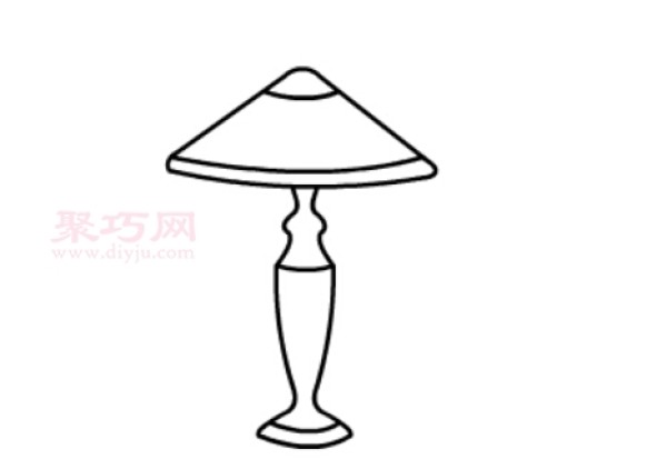 How to draw a European-style table lamp simply and beautifully. Steps to draw a European-style table lamp in simple strokes.