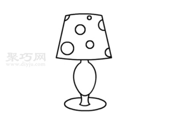 How to draw a table lamp simply and beautifully. Steps to draw a table lamp in simple strokes.