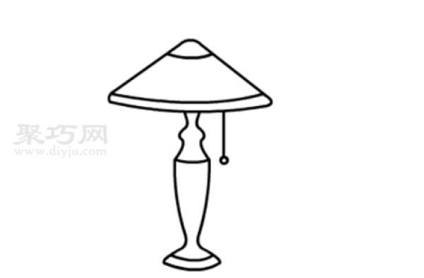 How to draw a European-style table lamp simply and beautifully. Steps to draw a European-style table lamp in simple strokes.