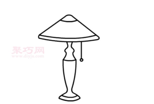 How to draw a European-style table lamp simply and beautifully. Steps to draw a European-style table lamp in simple strokes.