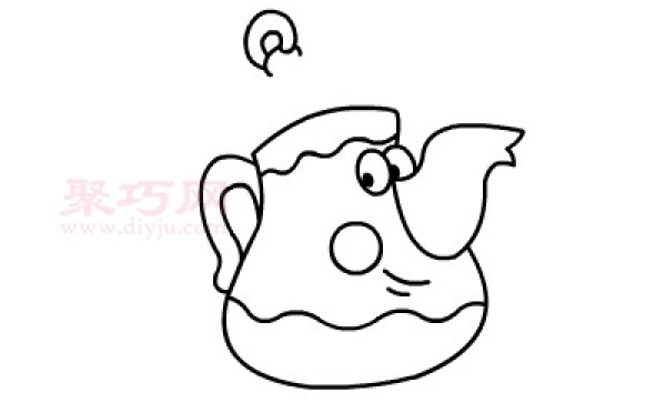 How to draw a teapot. Teach you how to draw a teapot step by step.