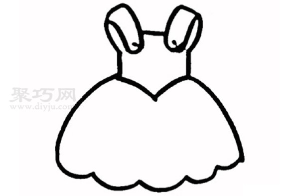 How to draw a dress for young children. Let’s look at how to draw a dress with simple strokes.