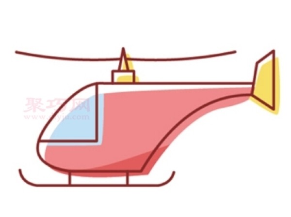 How to draw a helicopter with simple strokes