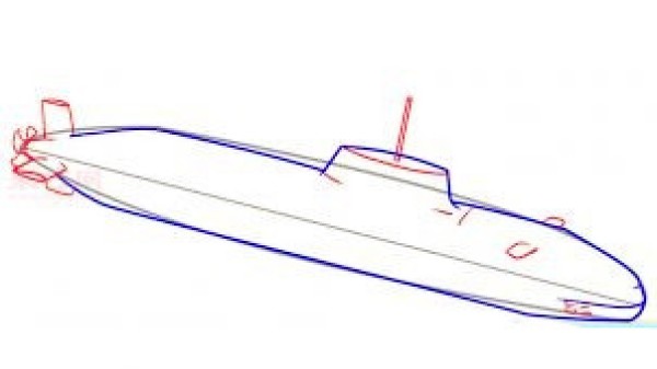 How to draw a submarine with simple strokes for children. Teach you how to draw a submarine with simple strokes.